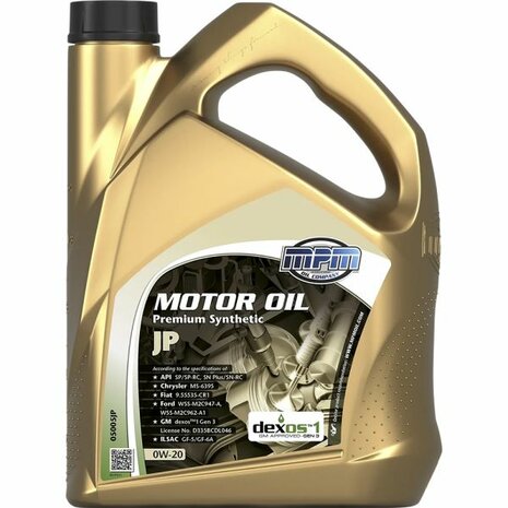 Motor&ouml;l 0W20 Premium Synthetic RC - 5 Liter MPM Oil