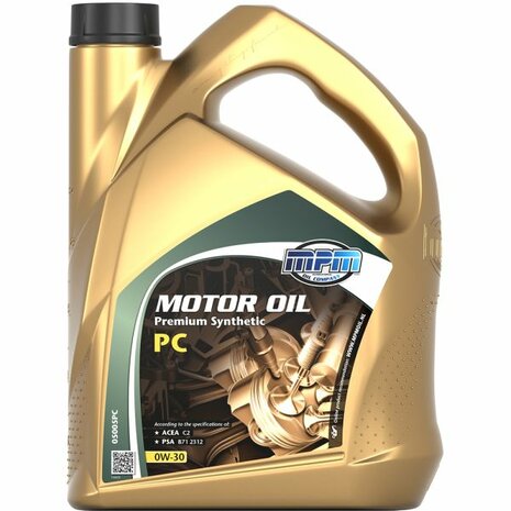 Motor oil 0W30 Premium Synthetic PC - 5 Liters MPM Oil