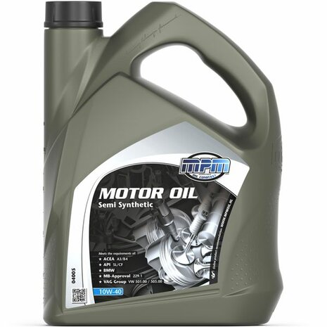 Motorolie 10W40 Semi Synthetic - 5 Liter MPM Oil