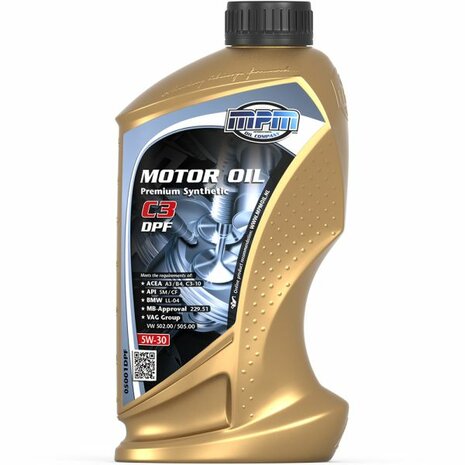 Motor&ouml;l 5W30 Premium Synthetic C3 DPF &ndash; 1 Liter MPM Oil