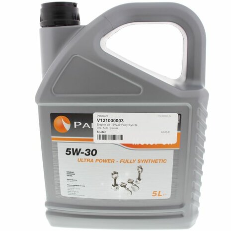 Motorolie Ultra Power 5W-30 Fully Synthetic - 5 Liter Palidium