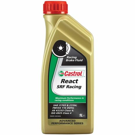 React SRF Racing brake and clutch fluid Castrol