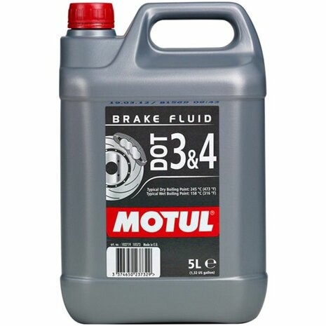 Brake and clutch fluid DOT 3/4 - 5 Liter Motul