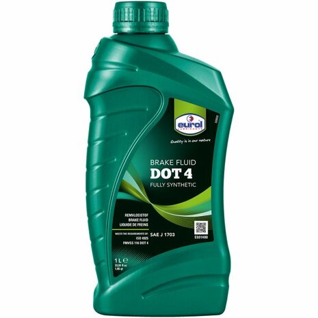 Brake and clutch fluid DOT 4 - 1 Liter Eurol