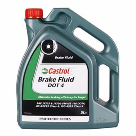 Brake and clutch fluid DOT 4 - 5 Liter Castrol