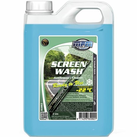 Windshield washer fluid antifreeze ready-to-use -22&deg;C - 2 Liters MPM Oil