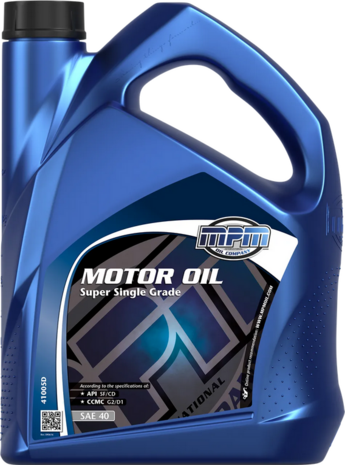 Motor&ouml;l SAE 40 Super Single Grade &ndash; 5 Liter MPM Oil