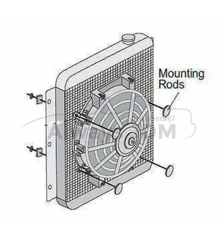 Fan (slim fan) mounting kit US-Racing