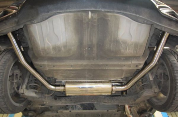 Catback uitlaatsysteem RVS R60 (E-keur) SRS Honda Civic