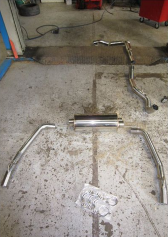 Catback uitlaatsysteem RVS R60 (E-keur) SRS Honda Civic