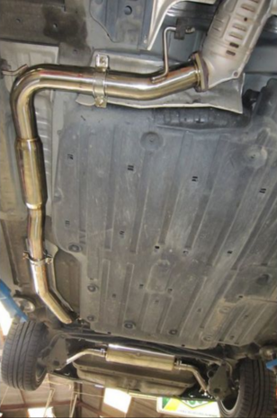 Catback uitlaatsysteem RVS R60 (E-keur) SRS Honda Civic