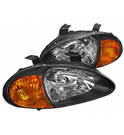 Headlights one piece black JDM Spring Honda Del Sol