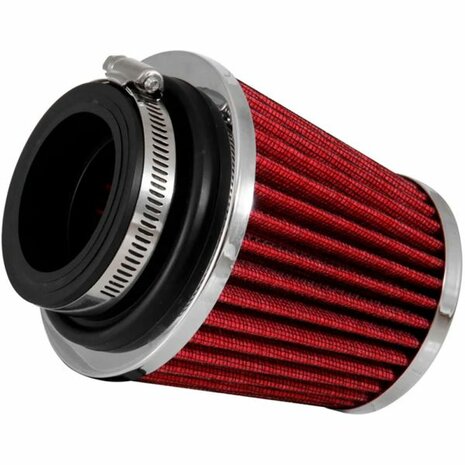 Filtre &agrave; air - &Oslash;2,25/2,5/2,75&#039;&#039; - rouge/chrome K&amp;N