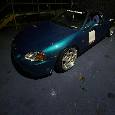 Headlights one piece chrome JDM Spring Honda Del Sol