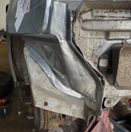 Links Reparaturblech f&uuml;r Heckfl&uuml;gel Honda Civic 92-95