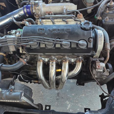 Verteiler 4-2-1 Edelstahl SRS Honda Civic CRX Del Sol D-series