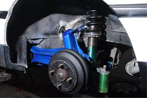 Hinterer Sturzsatz &ndash; Blau &ndash; Buchsen aus geh&auml;rtetem Gummi Hardrace Honda Civic CRX Del Sol Integra Shuttle Concerto