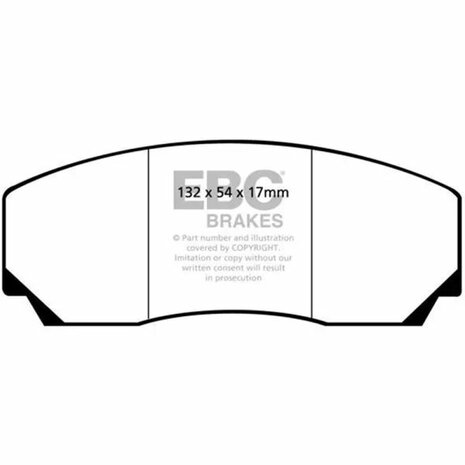 Kit gros freins Apollo - plaquettes de frein de remplacement - Yellowstuff EBC Honda