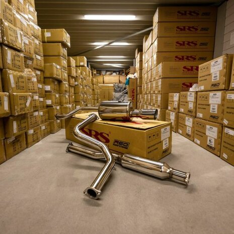 Catback uitlaatsysteem RVS R60 (E-keur) SRS Honda Civic