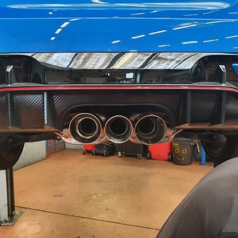 Catback exhaust system R60 stainless steel tips SRS Honda Civic Type R
