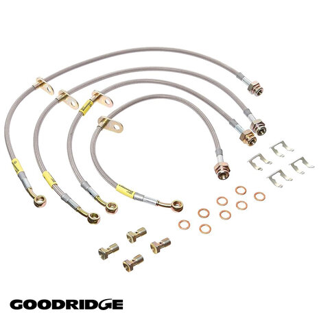 Bremsschl&auml;uche aus Edelstahlgewebe Honda NSX NA (T&Uuml;V) Goodridge