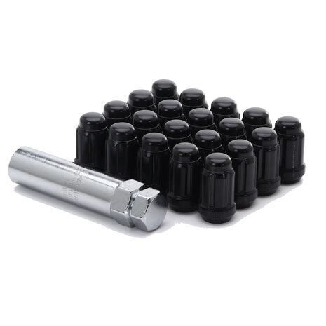 M12x1.5 Wheel nuts Black JR-Wheels JN2