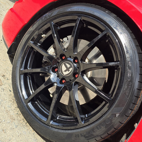 M12x1.5 Wielmoeren Rood JR-Wheels JN2