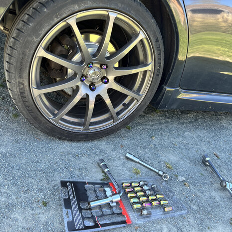 M12x1.5 &Eacute;crous de roue NEO Chrome JR-Wheels JN2