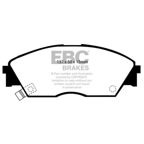Front brake pads - Blackstuff / Ultimax EBC Honda Civic CRX Shuttle