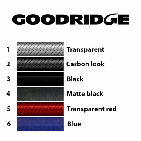 Remslangen RVS gevlochten Honda CIVIC 01-03 Goodridge T&Uuml;V