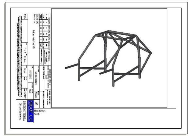 Roll cage Sparco Honda Civic VTi