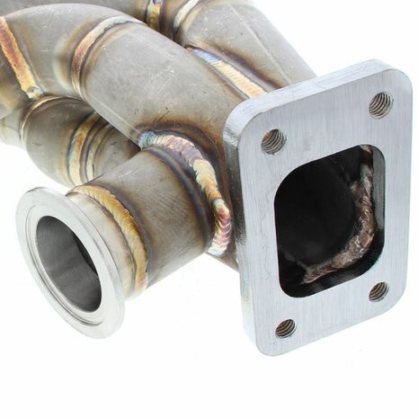 Turbo manifold stainless steel sidewinder T3 turbo flange, 44/46mm V-band wastegate flange SRS Honda