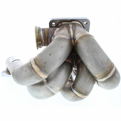 Collecteur turbo en acier inoxydable, montage sup&eacute;rieur avec bride T3 bride de soupape de d&eacute;charge en bande V 44-46 mm SRS Honda B-series