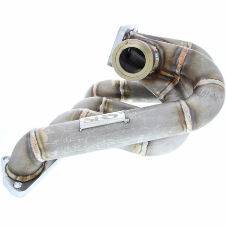 Collecteur turbo en acier inoxydable, montage sup&eacute;rieur avec bride T3 bride de soupape de d&eacute;charge en bande V 44-46 mm SRS Honda B-series