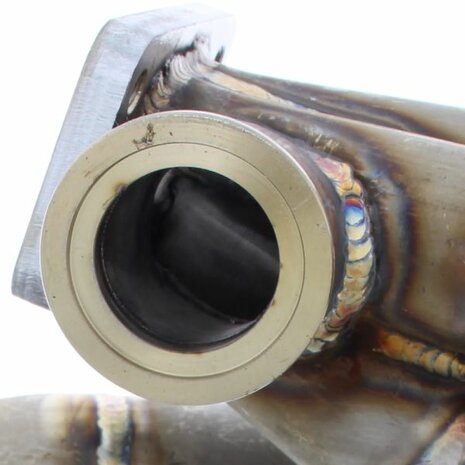 Collecteur turbo en acier inoxydable, montage sup&eacute;rieur avec bride T3 bride de soupape de d&eacute;charge en bande V 44-46 mm SRS Honda B-series