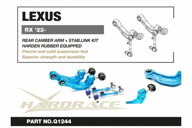 Camber kit upper Rear Lexus RX Hardrace