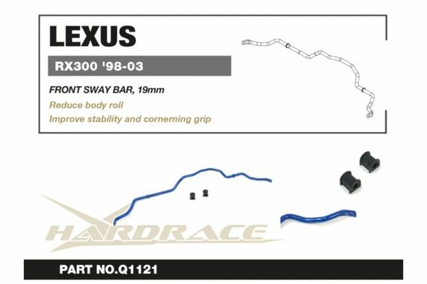 Barre stabilisatrice Avant Lexus RX Hardrace