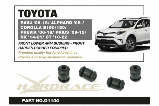 Lower wishbone rubber Front Toyota, Lexus Hardrace