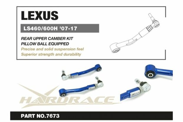Kit de carrossage sup&eacute;rieur Arri&egrave;re Lexus LS Hardrace
