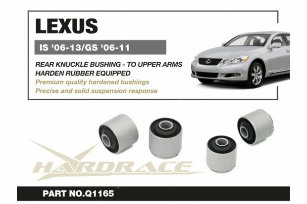 Bague de fus&eacute;e de direction Arri&egrave;re &Agrave; connecter au bras avant sup&eacute;rieur Lexus IS, GS Hardrace