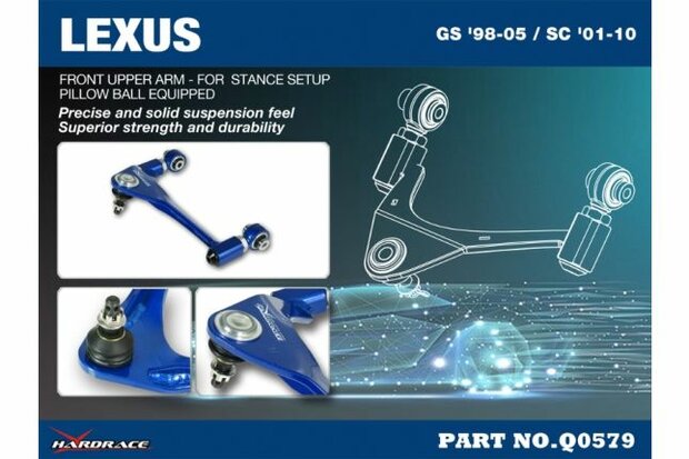 Oberer Querlenker Vorne Lexus GS, SC, Toyota Aristo Hardrace