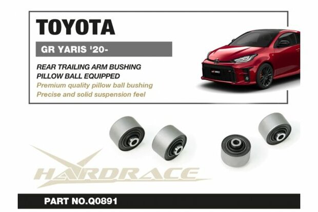 Caoutchouc de bras oscillant Arri&egrave;re Toyota Yaris / vitz Hardrace
