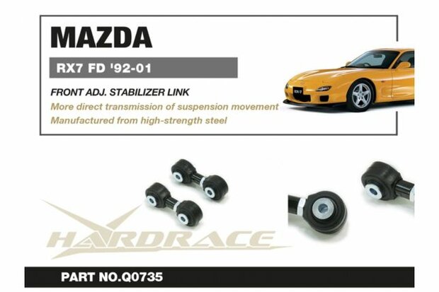 Front Adj. Stabilizer bar Mazda RX-7 Hardrace