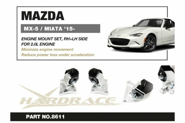 Motorhalterung rechts + links Mazda MX-5 MIATA Hardrace