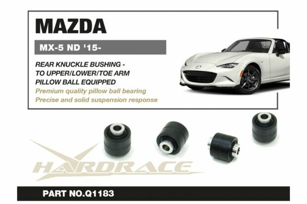 Bague de fus&eacute;e de direction Arri&egrave;re Se connecte aux bras sup&eacute;rieurs/inf&eacute;rieurs/de pointe Mazda MX-5 MIATA Hardrace