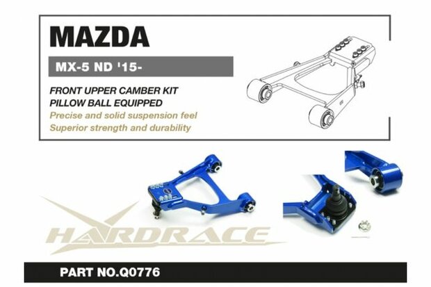 Kit de carrossage sup&eacute;rieur Avant Mazda MX-5 Miata Hardrace