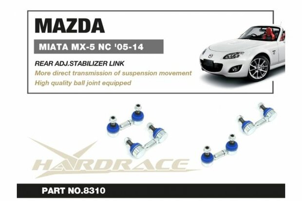 Barre stabilisatrice arri&egrave;re r&eacute;glable Mazda MX-5 Miata Hardrace