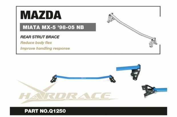 Pont de jambe de force Arri&egrave;re Mazda MX-5 MIATA Hardrace