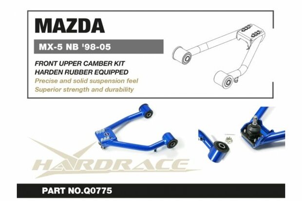Kit de carrossage sup&eacute;rieur Avant Mazda MX-5 Miata Hardrace