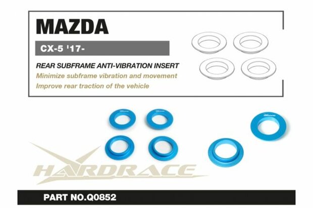 Schwingungsd&auml;mpfereinsatz f&uuml;r hinteren Hilfsrahmen Mazda CX-5 Hardrace